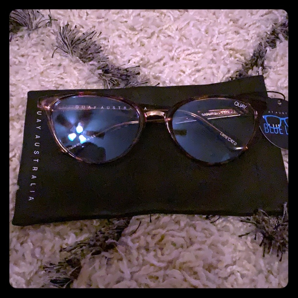 Quay Australia cat eye blue light glasses